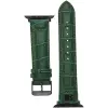 Steve Madden Krokodil mintás szíj, Apple Watch-hoz 38/40/41 mm modellhez, zöld (WS/1002BKGN384041)