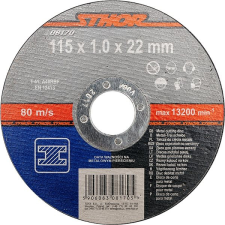 STHOR fémtárcsa 115 x 22 x 1,0 mm csiszolókorong és vágókorong