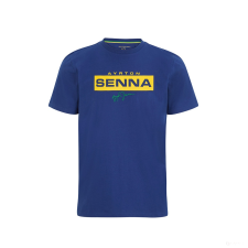 Stichd Ayrton Senna Logo Környakú Póló férfi póló