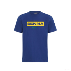 Stichd Ayrton Senna Logo Környakú Póló