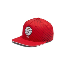 Stichd Sebastian Vettel sapka - Ferrari Flatbrim, piros, 2018 férfi sapka