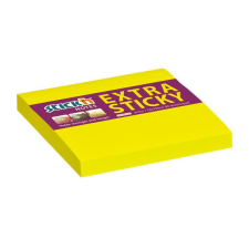 Stick'n öntapadó jegyzettömb, 76x76 mm, 90 lap, stick n &quot;extra sticky&quot;, neon sárga 21670 jegyzettömb