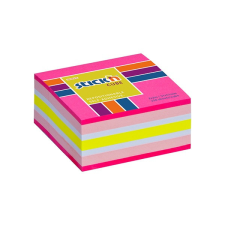 Stick'n Öntapadó jegyzettömb STICK'N 51x51mm neon rózsaszín mix 250 lap jegyzettömb