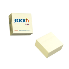 Stick'n Öntapadó jegyzettömb STICK'N 76x76mm pasztel sárga 400 lap jegyzettömb
