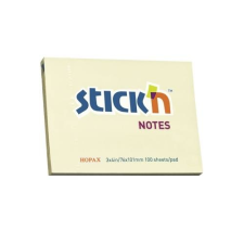 Stick'n Öntapadó jegyzettömb STICK`N 76x101mm pasztel sárga 100 lap jegyzettömb