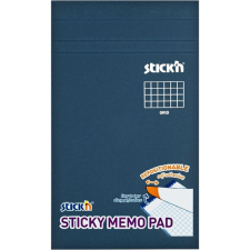 Stick'n Stick&#039;N 190,5x114mm 50 lap/tömb négyzetrácsos fehér öntapadó jegyzetfüzet füzet