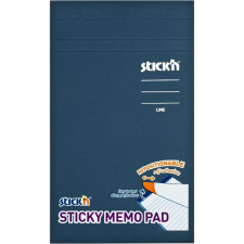 Stick'n Stick&#039;N 190,5x114mm 50 lap/tömb vonalazott pasztell sárga öntapadó jegyzetfüzet füzet