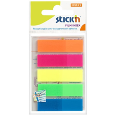 Stick'n Stick&#039;N 21050 45x12mm 5x25lapos neon oldaljelölő címke post-it
