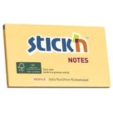Stick'n Stick`N 76x127mm 90lap környezetbarát pasztell narancs jegyzettömb (STICK_N_21570) jegyzettömb