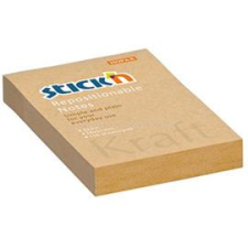 Stick'n Stick`N KraftNotes 76x51mm 100lap öntapadós natúr jegyzettömb (STICK_N_21638) jegyzettömb