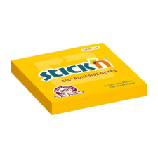 Stick'n STICK N Öntapadó jegyzettömb, 76x76 mm, 100 lap, STICK N, narancs post-it