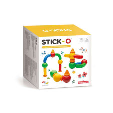 Stick-O mágneses építő alapkészlet - 10 darabos mágneses építőjáték