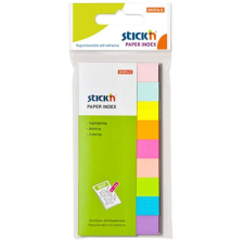  StickN 50x12mm 9x50lap neon/pasztell mix jelölőcímke etikett