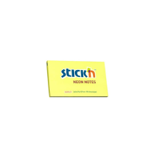Stickn Öntapadó jegyzettömb STICK`N 76x127mm sárga 100 lap post-it