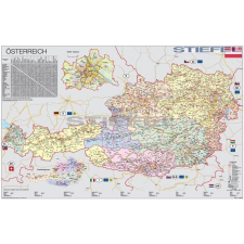 Stiefel Ausztria szervező térképe fóliás-fémléces térkép