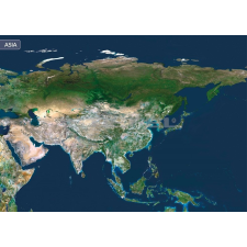 Stiefel Ázsia a világűrből térkép