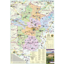 Stiefel Békés megye falitérkép térkép