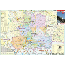 Stiefel Csongrád megye falitérkép térkép