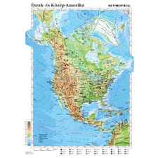Stiefel Észak- és Közép-Amerika domborzata és gazdasága térkép
