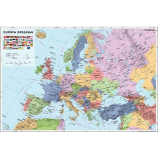 Stiefel Európa politikai falitérkép faléces Stiefel 60x40 cm térkép