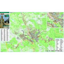 Stiefel Komló térképe, falitérkép térkép