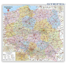 Stiefel Lengyelország irányítószámos térképe fóliás-fémléces térkép