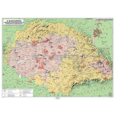Stiefel Magyar néprajzi térkép kétoldalas fémléces térkép