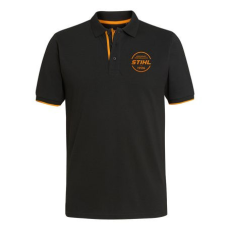 Stihl LOGO CIRCLE fekete színű uniszex galléros póló XL (04209001360)