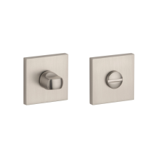Stile Négyzetrozetta STILE Q SLIM 7MM MSN - Szatén nikkel WC 4x4 zár és alkatrészei