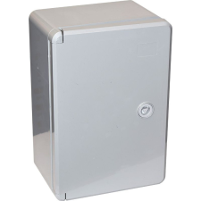 Stilo műanyag elosztószekrény 400x300x170mm, IP65, ABS, fém szerelőlappal villanyszerelés