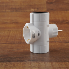 Stilo T-elosztó TDF-16 fehér hosszabbító, elosztó