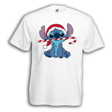  Stitch Cukorpálca - Karácsonyi Férfi Póló