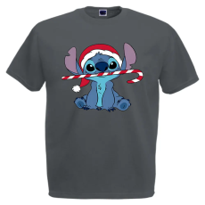  Stitch Cukorpálca - Karácsonyi Férfi Póló