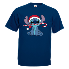 Stitch Cukorpálca - Karácsonyi Férfi Póló férfi póló