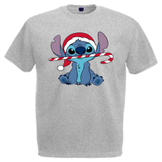  Stitch Cukorpálca - Karácsonyi Férfi Póló