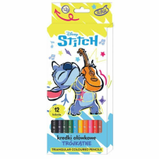 Stitch háromszögletű színesceruza készlet - 12 darabos színes ceruza