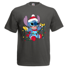 Stitch Karácsonyi Égők - Karácsonyi Férfi Póló férfi póló