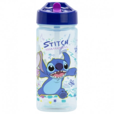 Stitch Prémium keményfalú szívószálas kulacs gyerekeknek - 510ML babaétkészlet