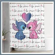  Stitch rajzfilm mintás zuhanyfüggöny GJ1205815 lakástextília