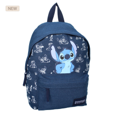 Stitch Stitch prémium iskolatáska farmer anyagból két rekeszes iskolatáska