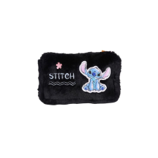 Stitch szőrmés szögletes tolltartó - Black (DS25GG-045) tolltartó