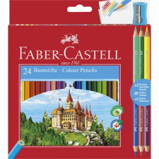 Stocktechnik Kft. Faber-Castell Színesceruza 24+ 3db BICOLOR színes ceruza