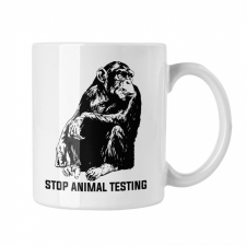  Stop animal testing - Fehér Bögre bögrék, csészék