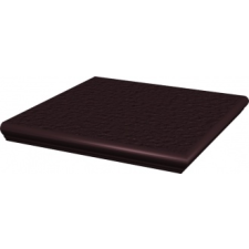  STOPNICA NAROŻNA Z KAPINOSEM STRUKTURALNA BROWN  Natural Brown Duro 33x33x1,1 csempe