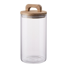 STORAGE üveg tároló akácfa fedéllel 1250ml papírárú, csomagoló és tárolóeszköz