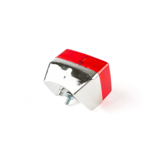 Str8 Hátsó lámpa króm / piros MBK 51 / Peugeot 103 egyéb motorkerékpár alkatrész