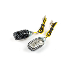 Str8 LED irányjelzők Micro 6 s karbon / fehér egyéb motorkerékpár alkatrész