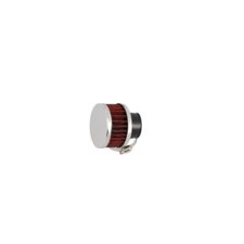 Str8 Légszűrő, kerek D.61mm KN típus egyenes D.25-35mm króm / piros egyéb motorkerékpár alkatrész