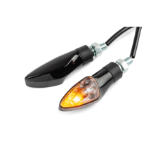 Str8 Matte fekete irányjelzők STR8 Elektronika Lámpa, fényszóró, index egyéb motorkerékpár alkatrész