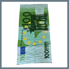  Strand törölköző 70 x 140 cm - 100 eurós bankjegy mintás 242457 lakástextília
